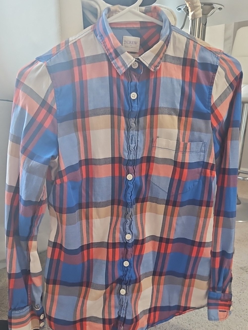 Lightweight plaid button-down from J. Crew.